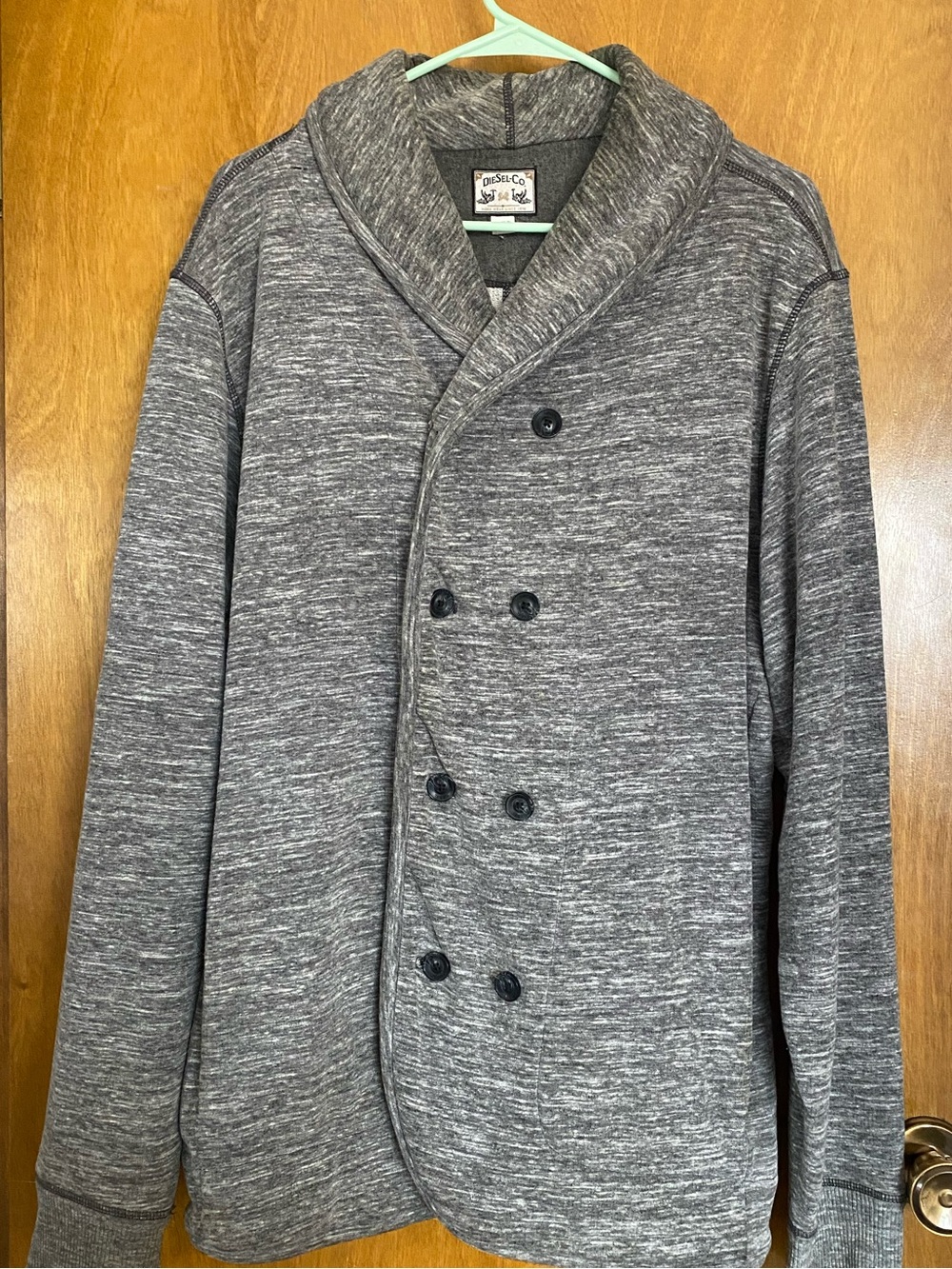 Diesel Men's Knit Pea Coat Jacket
